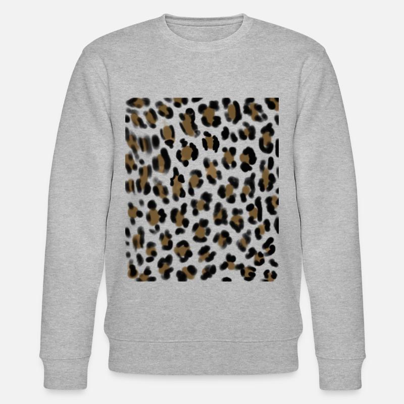 Leoparden Kostüm - Stanley/Stella Unisex Bio-Sweatshirt CHANGER - Grau meliert