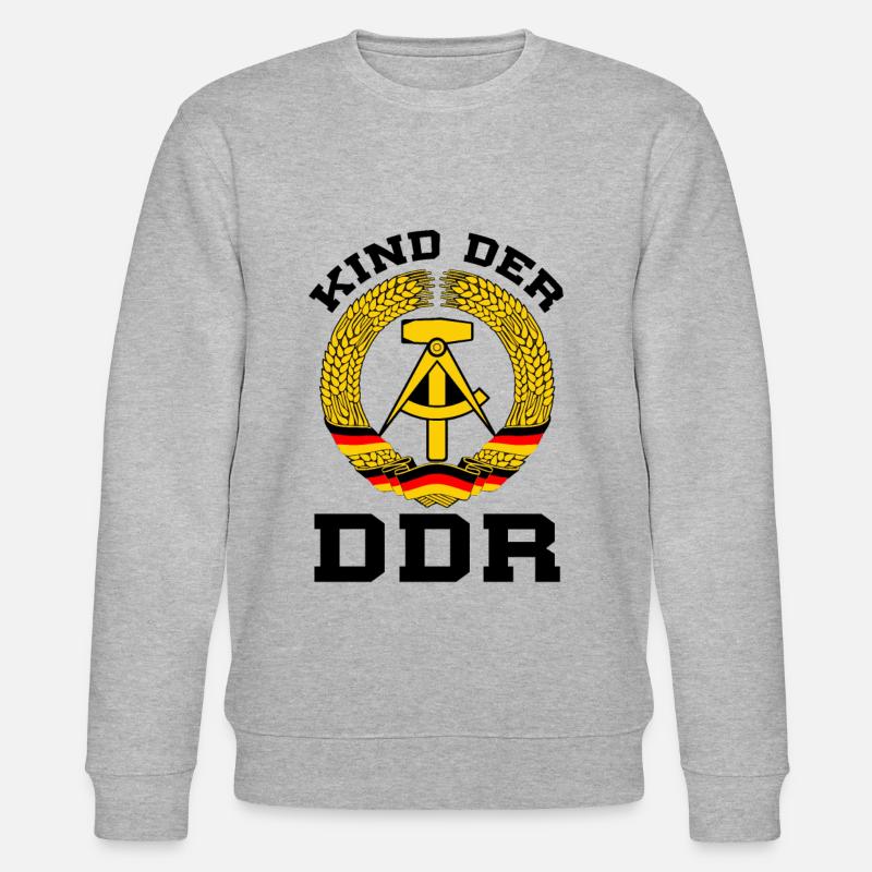 Kind Der DDR - Stanley/Stella Unisex Bio-Sweatshirt CHANGER  - Grau meliert