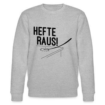 Deutsch Lehrerin Geschenk - Stanley/Stella Unisex Bio-Sweatshirt CHANGER  - Grau meliert - Vorne - Nik (191cm) & Marisol (170cm)