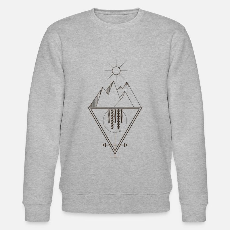 Osiris Egyptian deity - Stanley/Stella Unisex Bio-Sweatshirt CHANGER  - Grau meliert