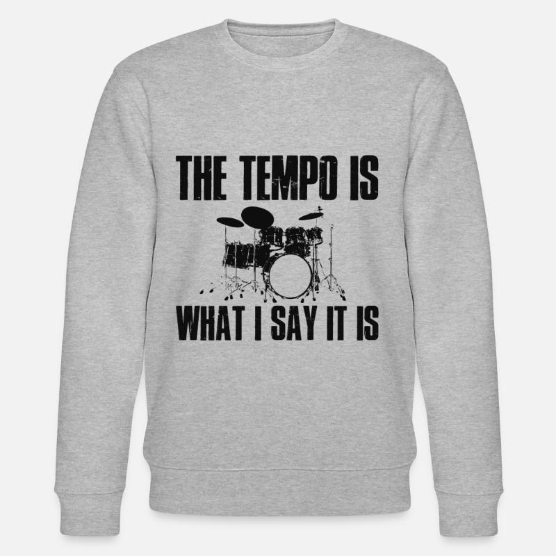 Drummer's pace - Stanley/Stella Unisex Bio-Sweatshirt CHANGER  - Grau meliert