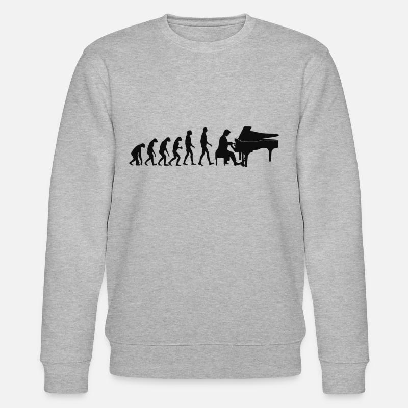 Evolution pianiste - Sweat bio CHANGER Stanley/Stella Unisexe - gris chiné