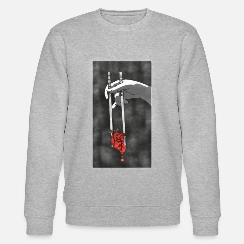 Chopstick Love - Stanley/Stella Unisex Bio-Sweatshirt CHANGER  - Grau meliert