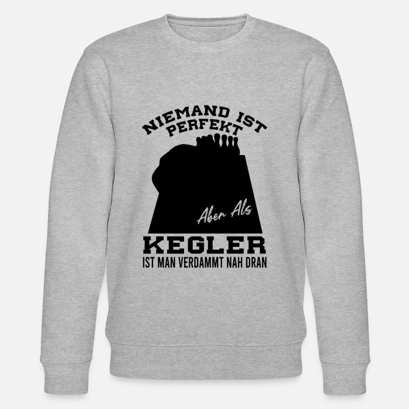 Kegel Spruch - Stanley/Stella Unisex Bio-Sweatshirt CHANGER  - Grau meliert