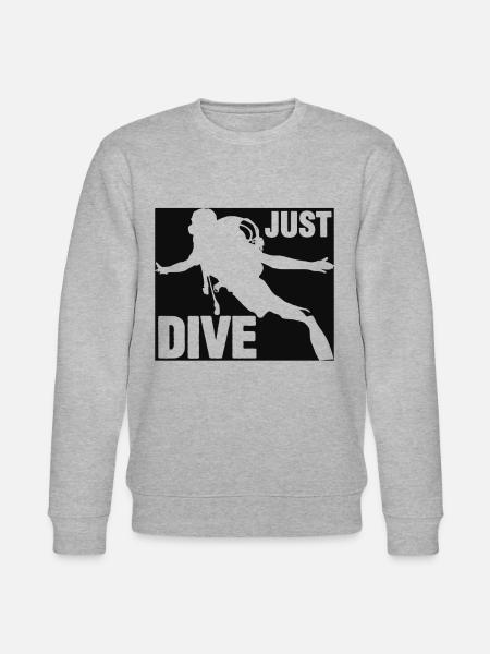 Just Dive Diver - Stanley/Stella Unisex Bio-Sweatshirt CHANGER  - Grau meliert