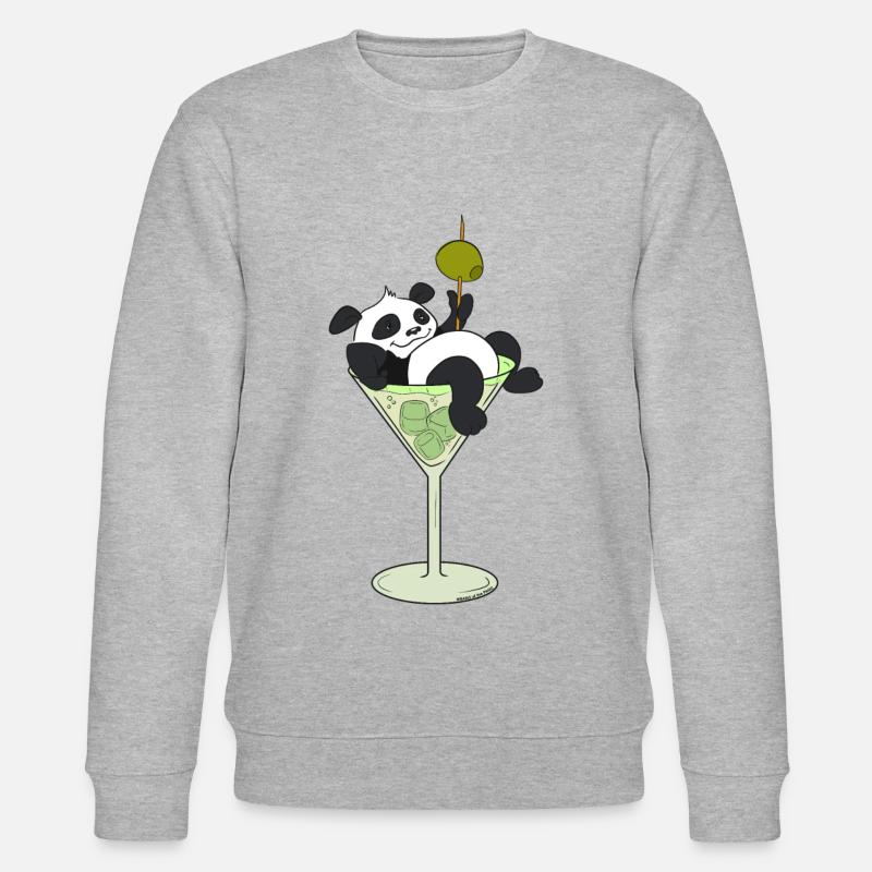 Boisson de quarantaine Funny Panda - Sweat bio CHANGER Stanley/Stella Unisexe - gris chiné