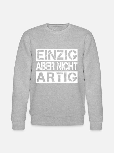 Einzig aber nicht artig - Stanley/Stella Unisex Bio-Sweatshirt CHANGER  - Grau meliert