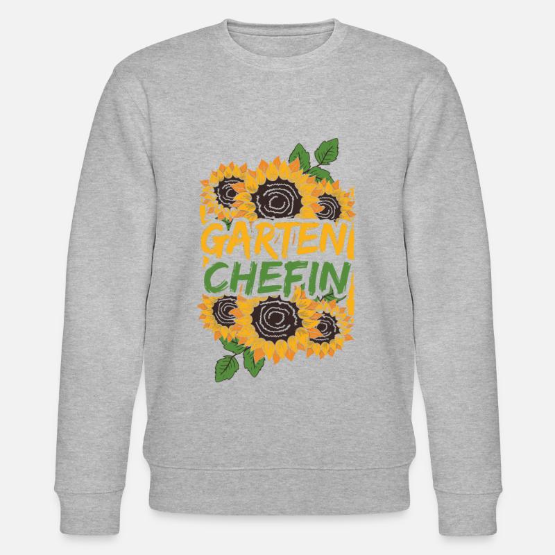 Garten Chefin - Stanley/Stella Unisex Bio-Sweatshirt CHANGER  - Grau meliert