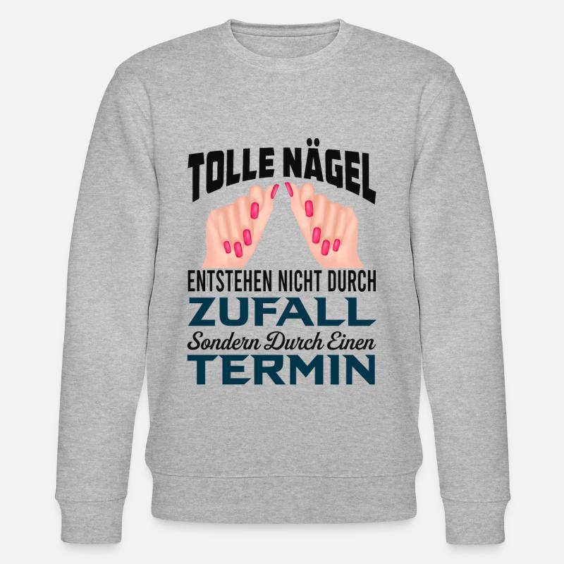 Perfekte Nägel - Stanley/Stella Unisex Bio-Sweatshirt CHANGER  - Grau meliert