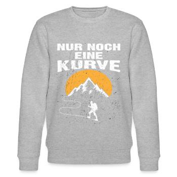Nur noch eine Kurve - Stanley/Stella Unisex Bio-Sweatshirt CHANGER  - Grau meliert - Vorne - Nik (191cm) & Marisol (170cm)