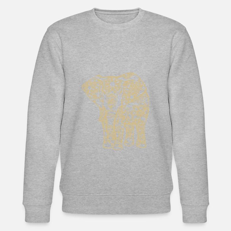 l'éléphant - Sweat bio CHANGER Stanley/Stella Unisexe - gris chiné