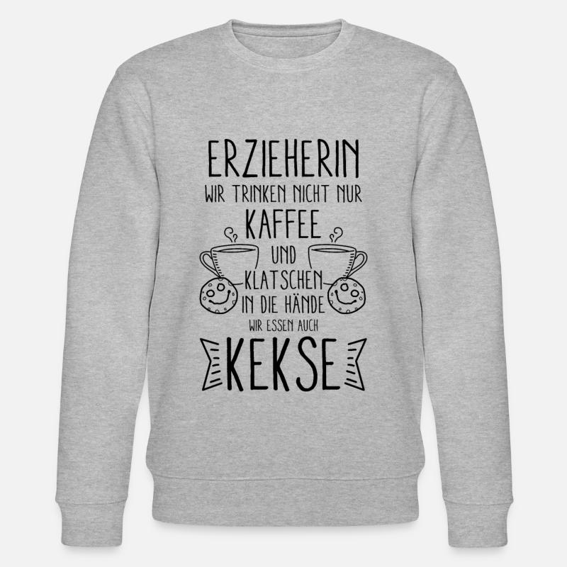 Erzieherin Abschiedsgeschenk - Stanley/Stella Unisex Bio-Sweatshirt CHANGER - Grau meliert