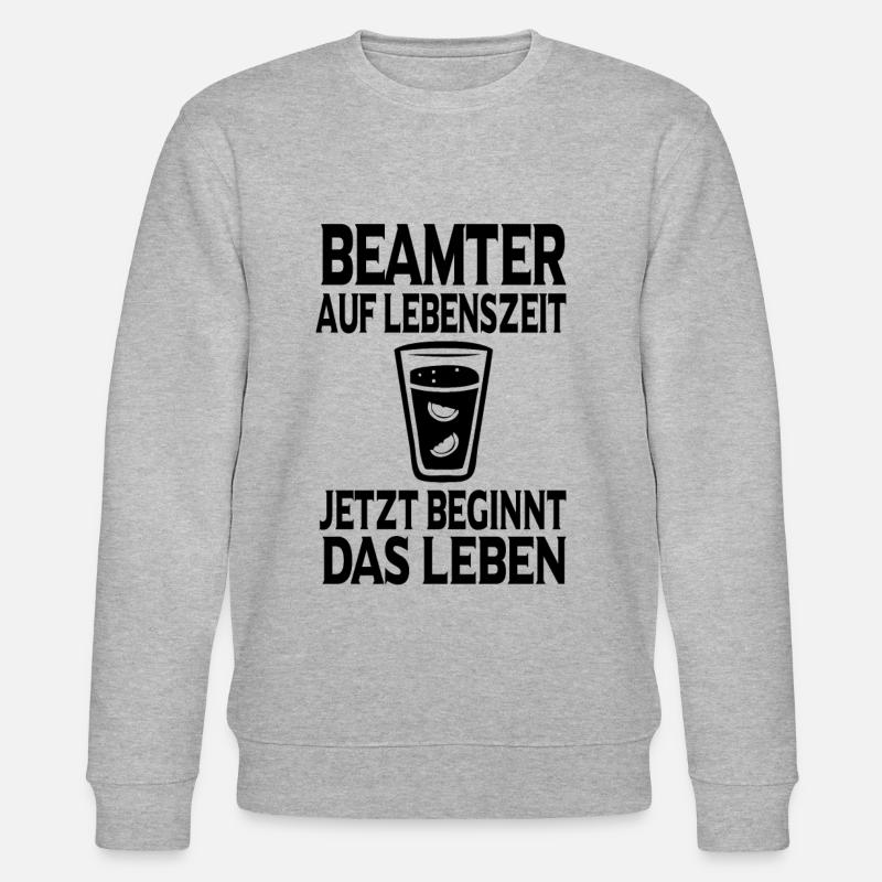 Beamter Verbeamtung Geschenk - Stanley/Stella Unisex Bio-Sweatshirt CHANGER  - Grau meliert