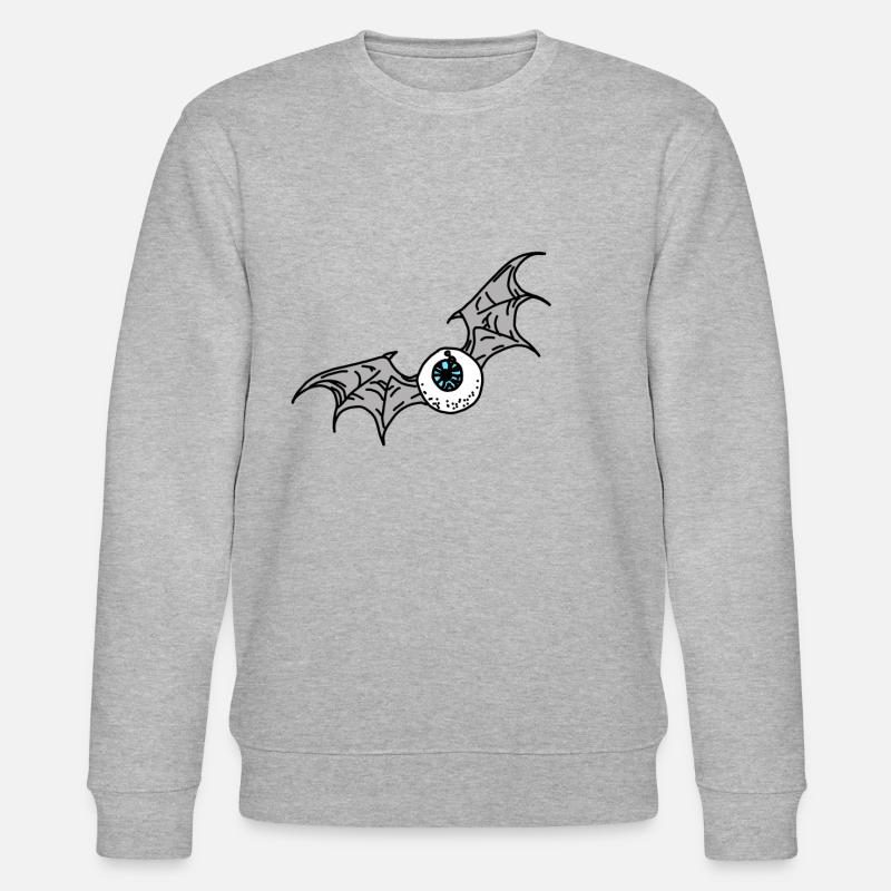 Fledermaus-Auge - Stanley/Stella Unisex Bio-Sweatshirt CHANGER  - Grau meliert