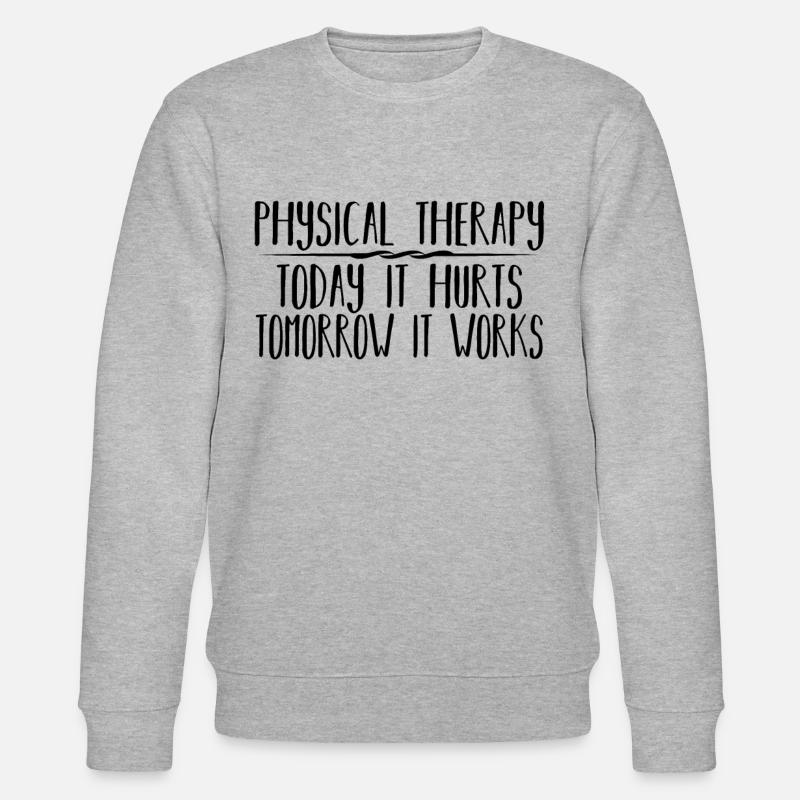 Physiotherapie Praxis Geschenk Physiotherapeut - Stanley/Stella Unisex Bio-Sweatshirt CHANGER  - Grau meliert