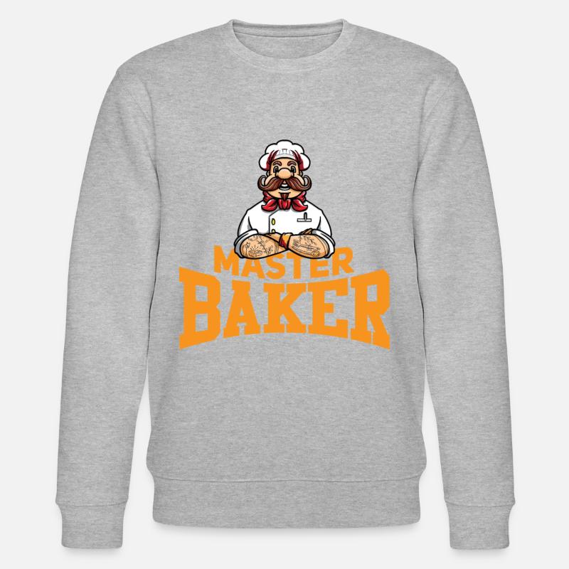 Baker Baking Master Baker Bakery - Stanley/Stella CHANGER Unisex Organic Sweatshirt - heather grey