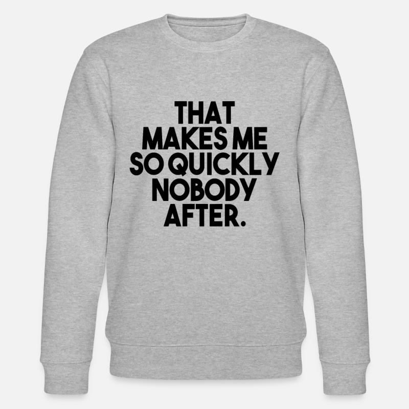 Denglisch Sprüche Sprichwort Geschenk - Stanley/Stella Unisex Bio-Sweatshirt CHANGER  - Grau meliert
