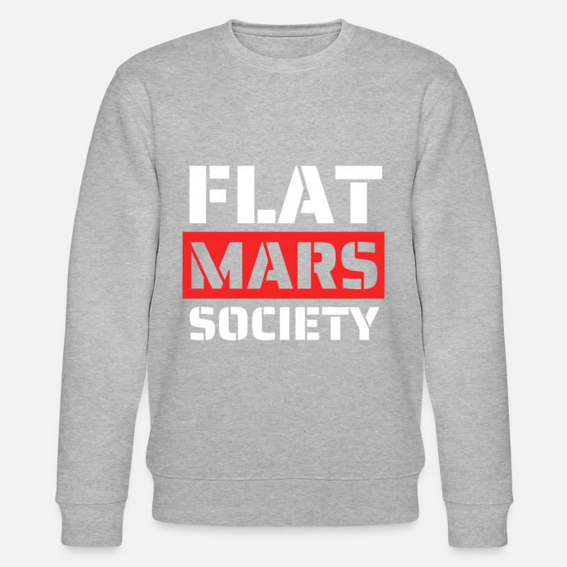 Flat Mars Society - Stanley/Stella Unisex Bio-Sweatshirt CHANGER  - Grau meliert