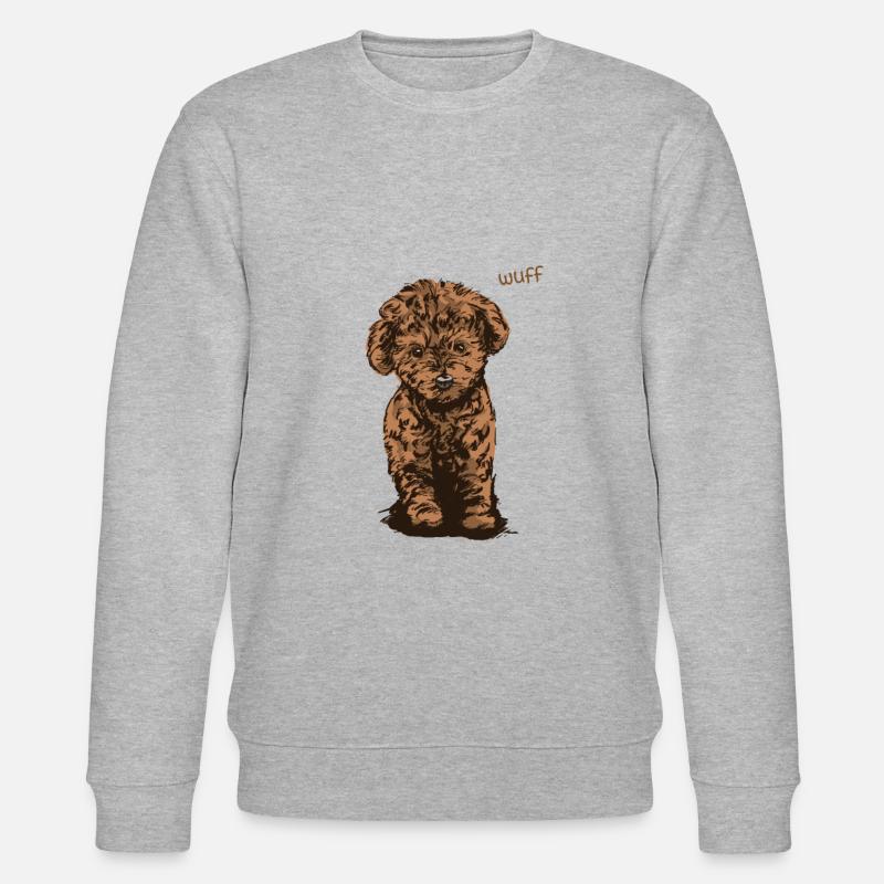 Wuff Welpe - Stanley/Stella Unisex Bio-Sweatshirt CHANGER  - Grau meliert