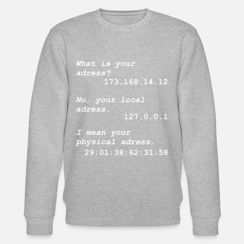 Programmation Informaticien Informaticien - Sweat bio CHANGER Stanley/Stella Unisexe - gris chiné