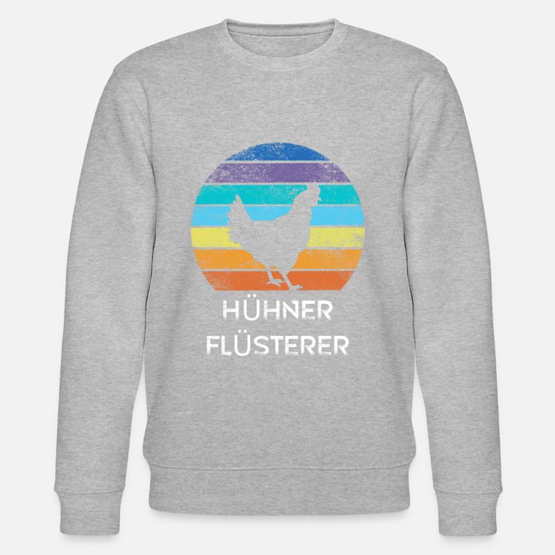 Landwirt Hühnerflüsterer - Stanley/Stella Unisex Bio-Sweatshirt CHANGER - Grau meliert
