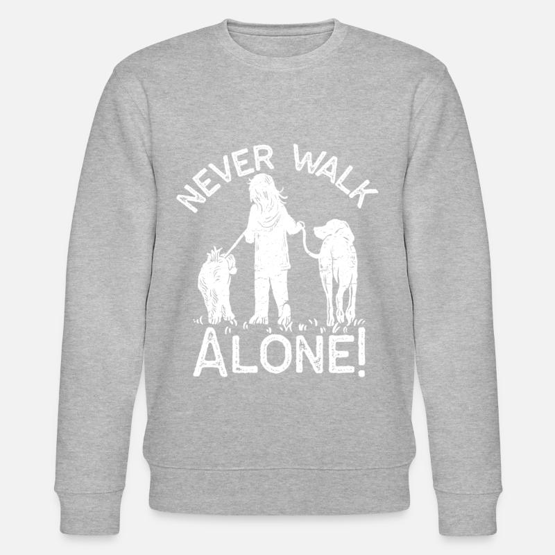 Hund / Hunde - Never walk alone - Stanley/Stella Unisex Bio-Sweatshirt CHANGER  - undefined