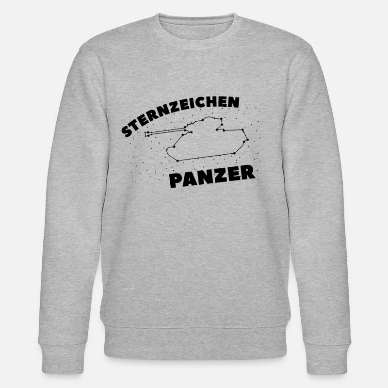 Militär Panzerfahrer Panzer Kampfpanzer Geschenk - Stanley/Stella Unisex Bio-Sweatshirt CHANGER  - Grau meliert