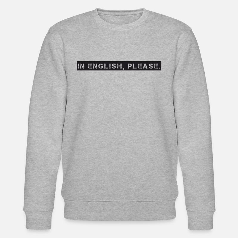 Lehrer - In English please - Stanley/Stella Unisex Bio-Sweatshirt CHANGER  - Grau meliert