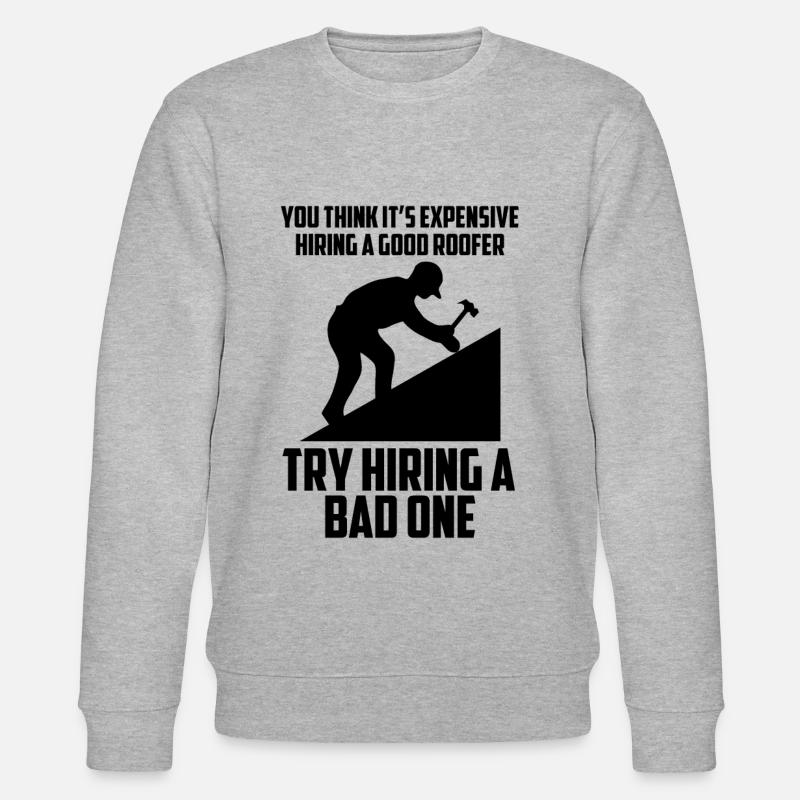 Eine Gute Dachdeckerkonstruktion Dachdecker - Stanley/Stella Unisex Bio-Sweatshirt CHANGER  - Grau meliert