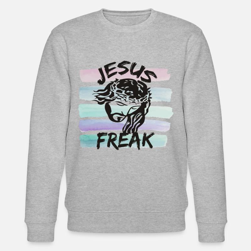 Jesus Freak - Stanley/Stella CHANGER Unisex Organic Sweatshirt - heather grey