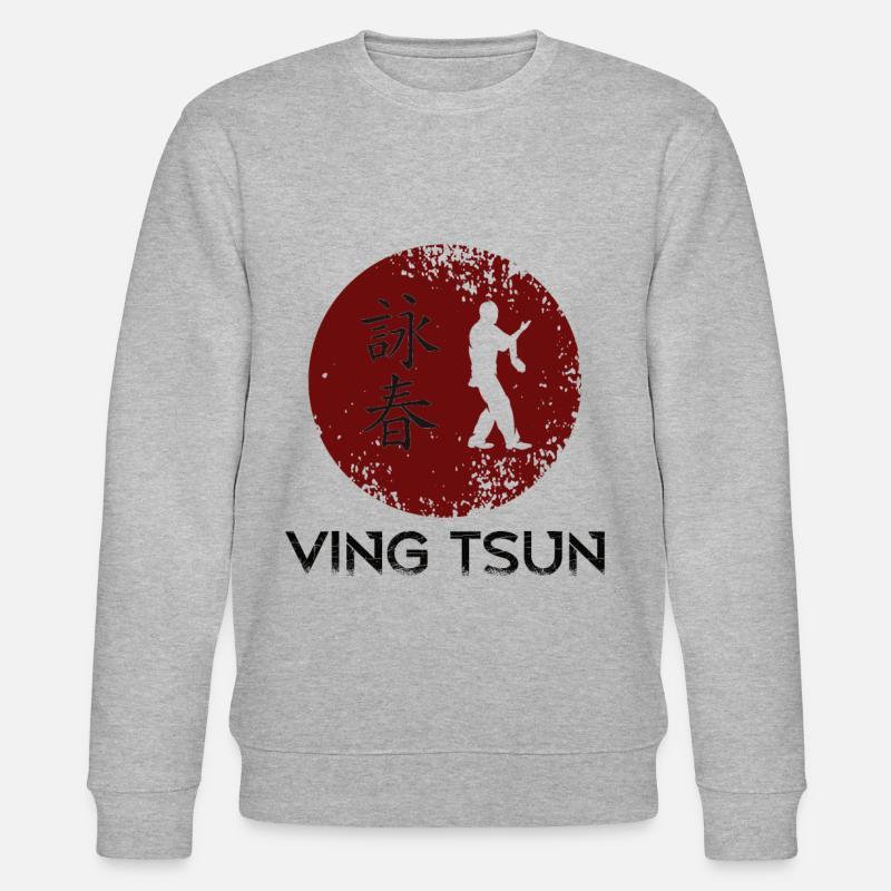 Ving Tsun Kampfsport - Stanley/Stella Unisex Bio-Sweatshirt CHANGER  - Grau meliert