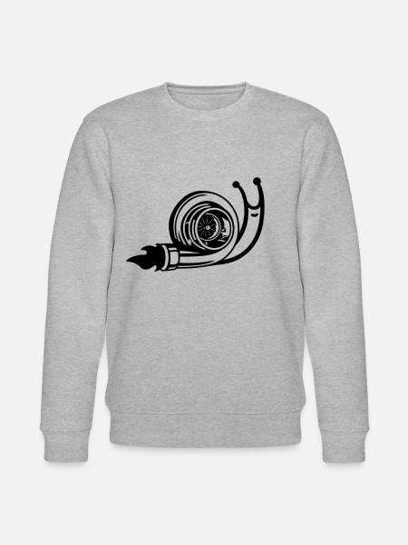 Turbo Snegl Auto Turbo Skrue - Stanley/Stella økologisk unisex-sweatshirt CHANGER  - grå meleret