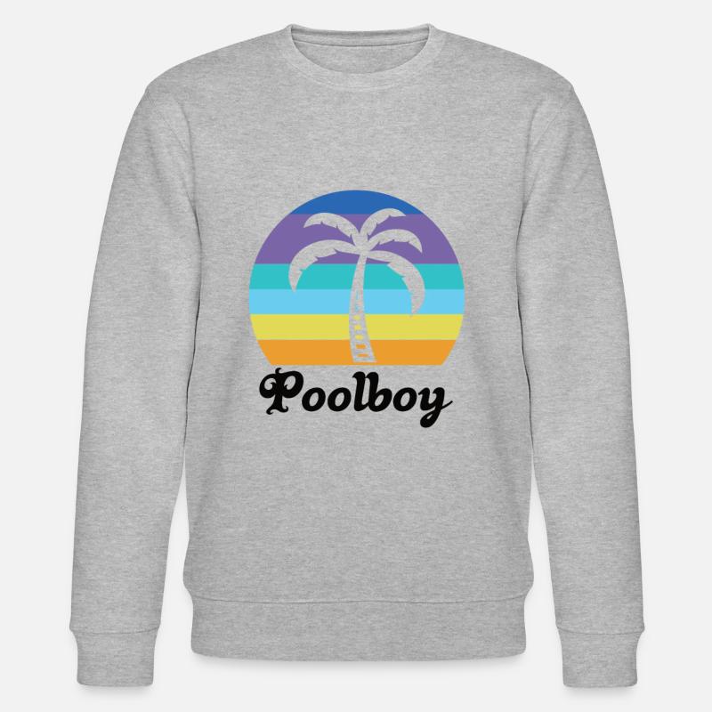 Poolboy pool maître nageur sauveteur - Sweat bio CHANGER Stanley/Stella Unisexe - gris chiné