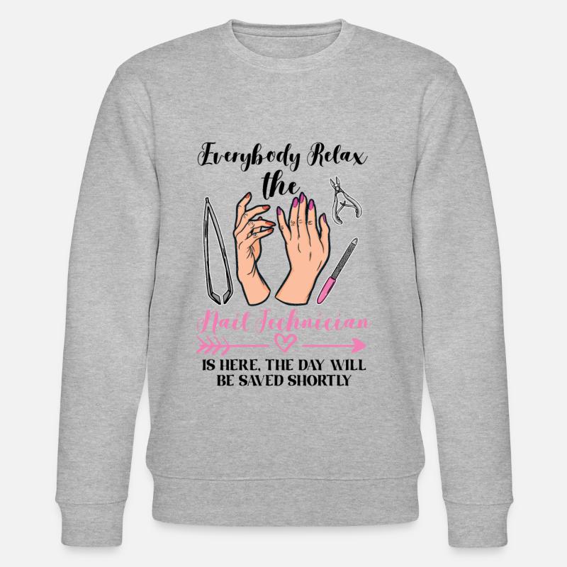 Ongles techniciens Ongles Manicurist Manucure - Sweat bio CHANGER Stanley/Stella Unisexe - gris chiné