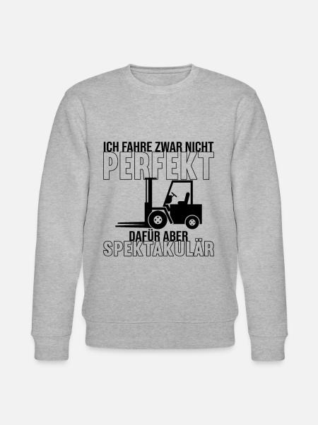 Gabelstaplerfahrer Staplerfahrer Gabelstapler - Stanley/Stella Unisex Bio-Sweatshirt CHANGER  - Grau meliert