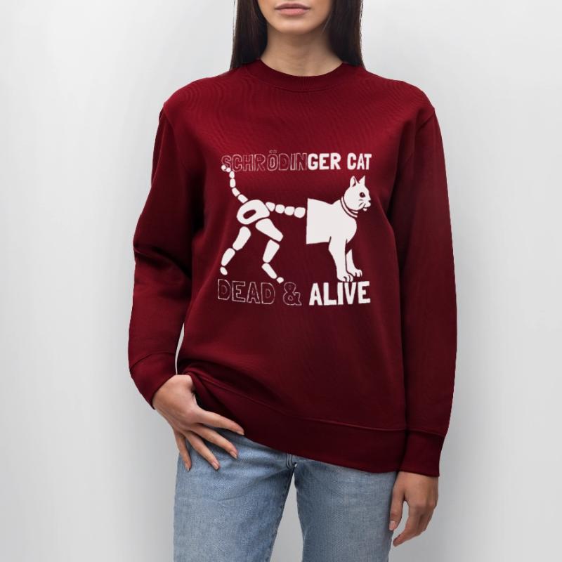Schrödingers Katze tot oder lebendig Stanley/Stella Unisex Bio-Sweatshirt CHANGER 