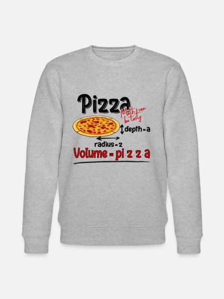 Formel Funny Pizza og Math Meme Matematik Lærer - Stanley/Stella økologisk unisex-sweatshirt CHANGER  - grå meleret