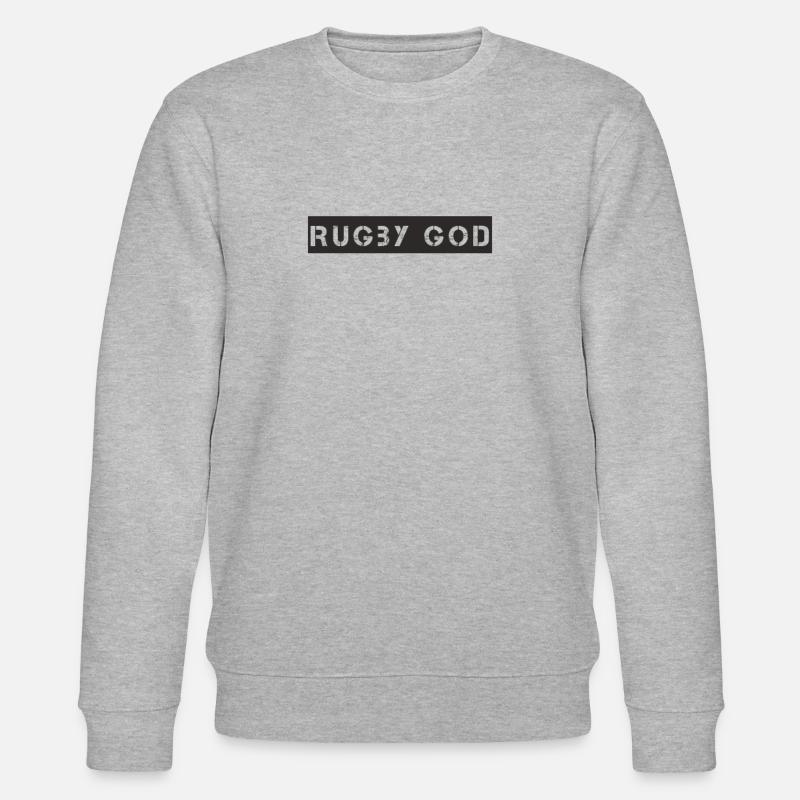 Rugby - Rugby God - Stanley/Stella Unisex Bio-Sweatshirt CHANGER  - Grau meliert