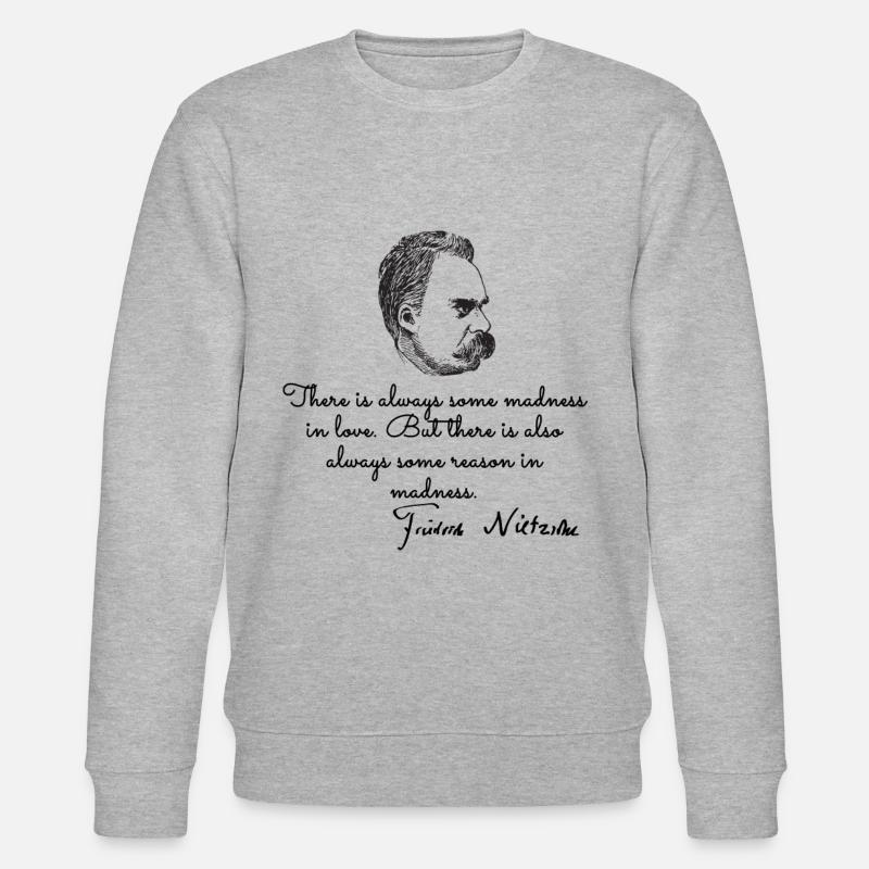 Nietzsche philosopher - Stanley/Stella Unisex Bio-Sweatshirt CHANGER  - Grau meliert