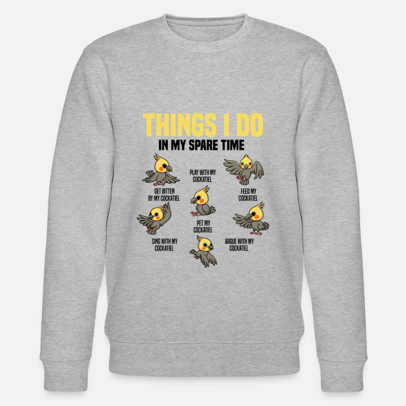 Calopsitte - Sweat bio CHANGER Stanley/Stella Unisexe - gris chiné