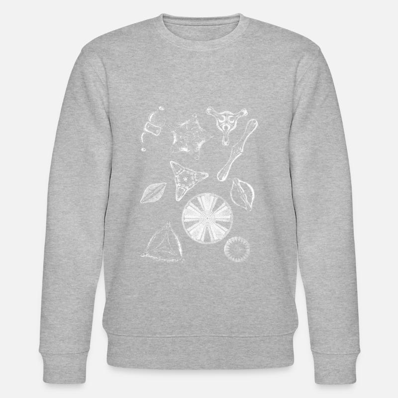 diatoms, algae diatom - Stanley/Stella CHANGER Unisex Organic Sweatshirt - heather grey