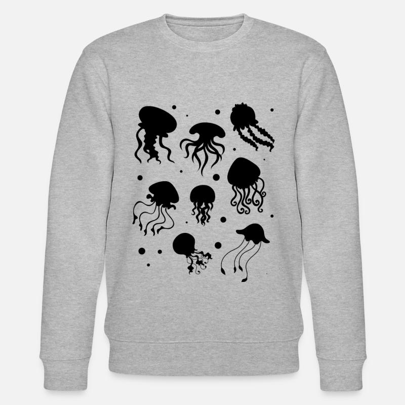 Méduses heureuses méduses méduses - Sweat bio CHANGER Stanley/Stella Unisexe - gris chiné