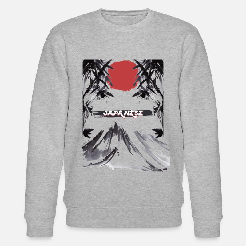 Japan Style - Stanley/Stella Unisex Bio-Sweatshirt CHANGER  - Grau meliert