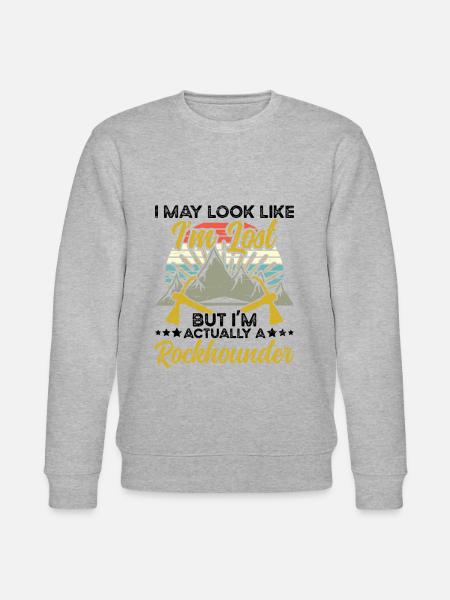 Geology I'm actually Rockhounder Rock - Stanley/Stella CHANGER Unisex Organic Sweatshirt - heather grey