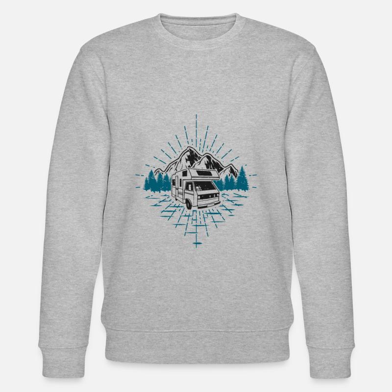 Wohnmobil Urlaub - Stanley/Stella Unisex Bio-Sweatshirt CHANGER  - Grau meliert