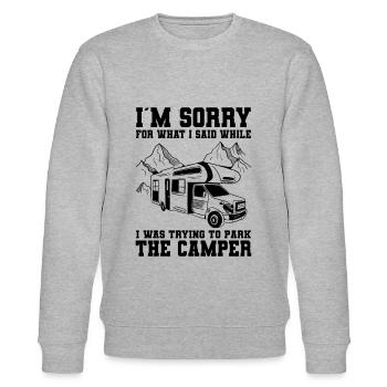 Camper - Stanley/Stella Unisex Bio-Sweatshirt CHANGER  - Grau meliert - Vorne - Nik (191cm) & Marisol (170cm)
