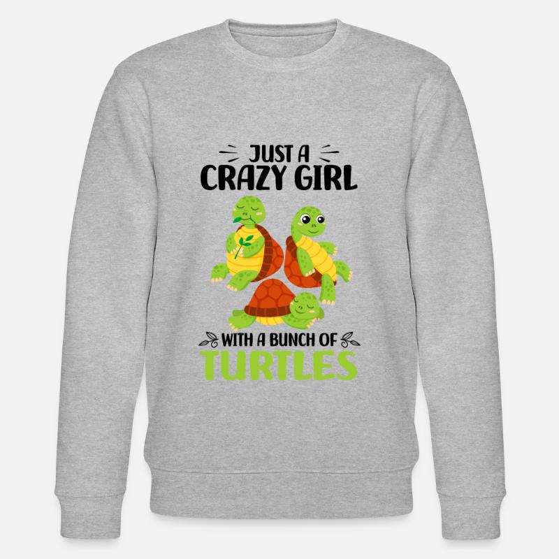 Schildkröten - Stanley/Stella Unisex Bio-Sweatshirt CHANGER  - Grau meliert
