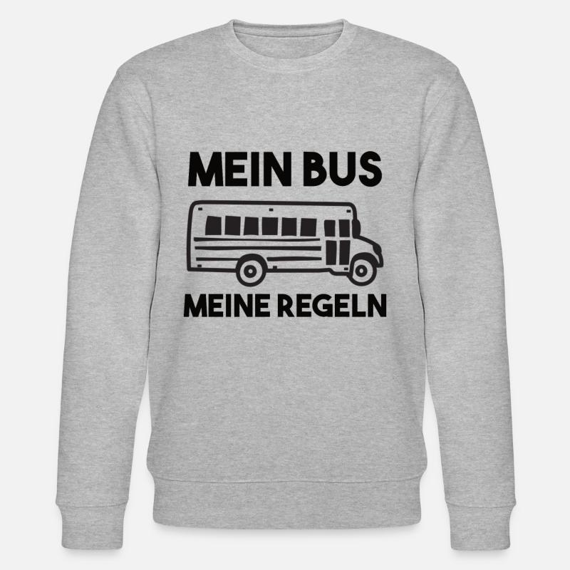 Busfahrer Spruch - Stanley/Stella Unisex Bio-Sweatshirt CHANGER  - Grau meliert