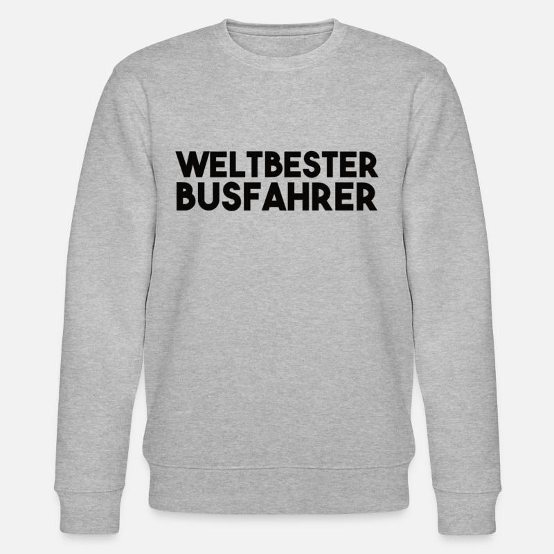 Busfahrer Spruch - Stanley/Stella Unisex Bio-Sweatshirt CHANGER  - Grau meliert