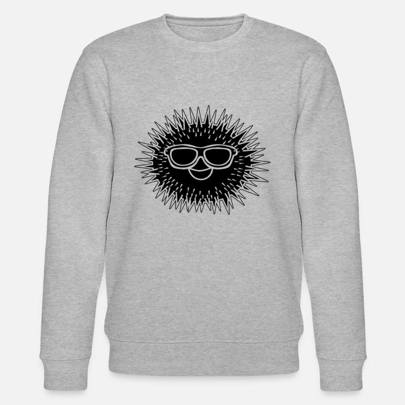 Seeigel-Liebhaber Seeigel Cooler Seeigel - Stanley/Stella Unisex Bio-Sweatshirt CHANGER  - Grau meliert